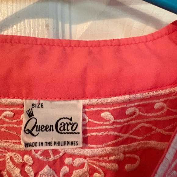 Coral Embroidered Tunic - Picture 2 of 2